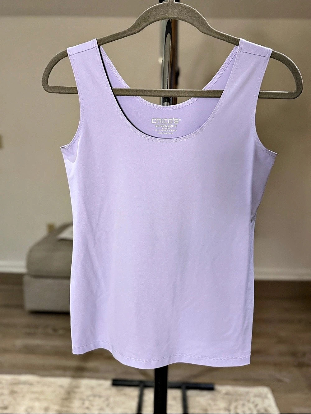 Chico's Purple Tank Top Size 0 (Small)